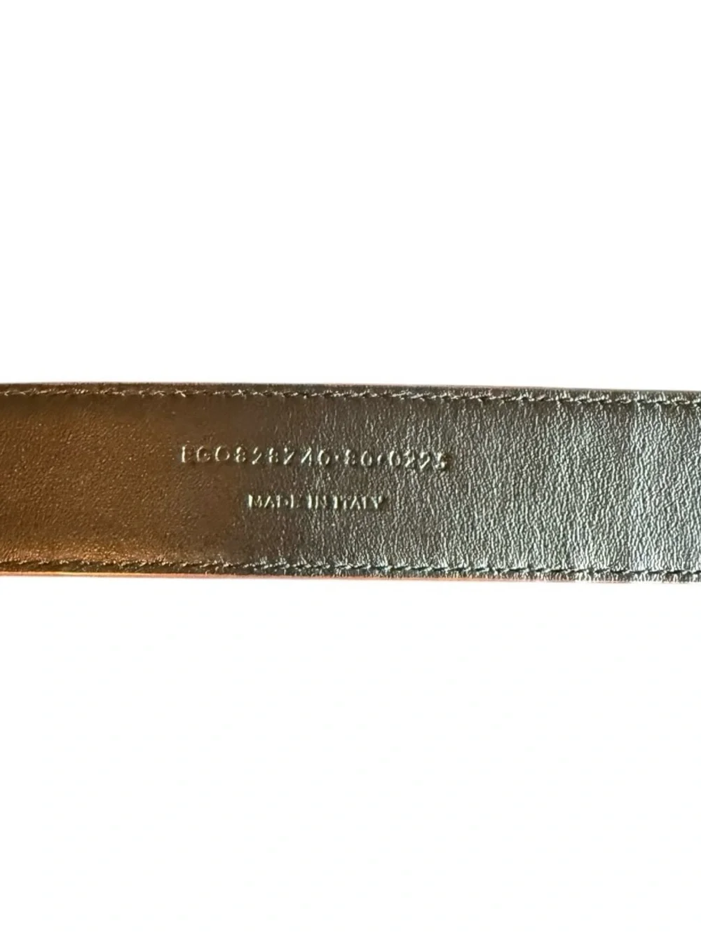 Saint Laurent Brown Croc-Embossed Leather Belt Size 80cm (Medium) NWT
